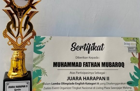 FATHAN – JUARA HARAPAN 2 – OLIMPIADE ENGLISH FATHAN – JUARA HARAPAN 2 – OLIMPIADE ENGLISH